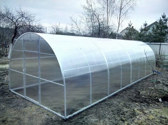 Reliable do-it-yourself polycarbonate greenhouse: 7 steps